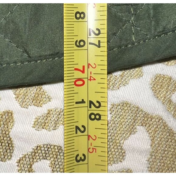 J. Jill Heritage Quilted Vest Green w/Chartreuse Lining  Outerwear Womens Size L - Picture 9 of 9